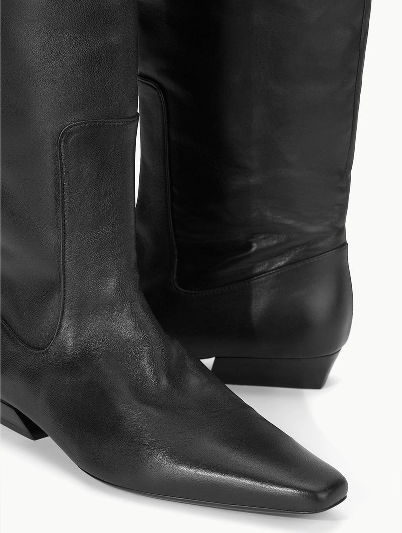 Wally Flat Boot in Black