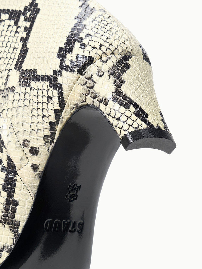 Wally Ankle Boot in White Snake