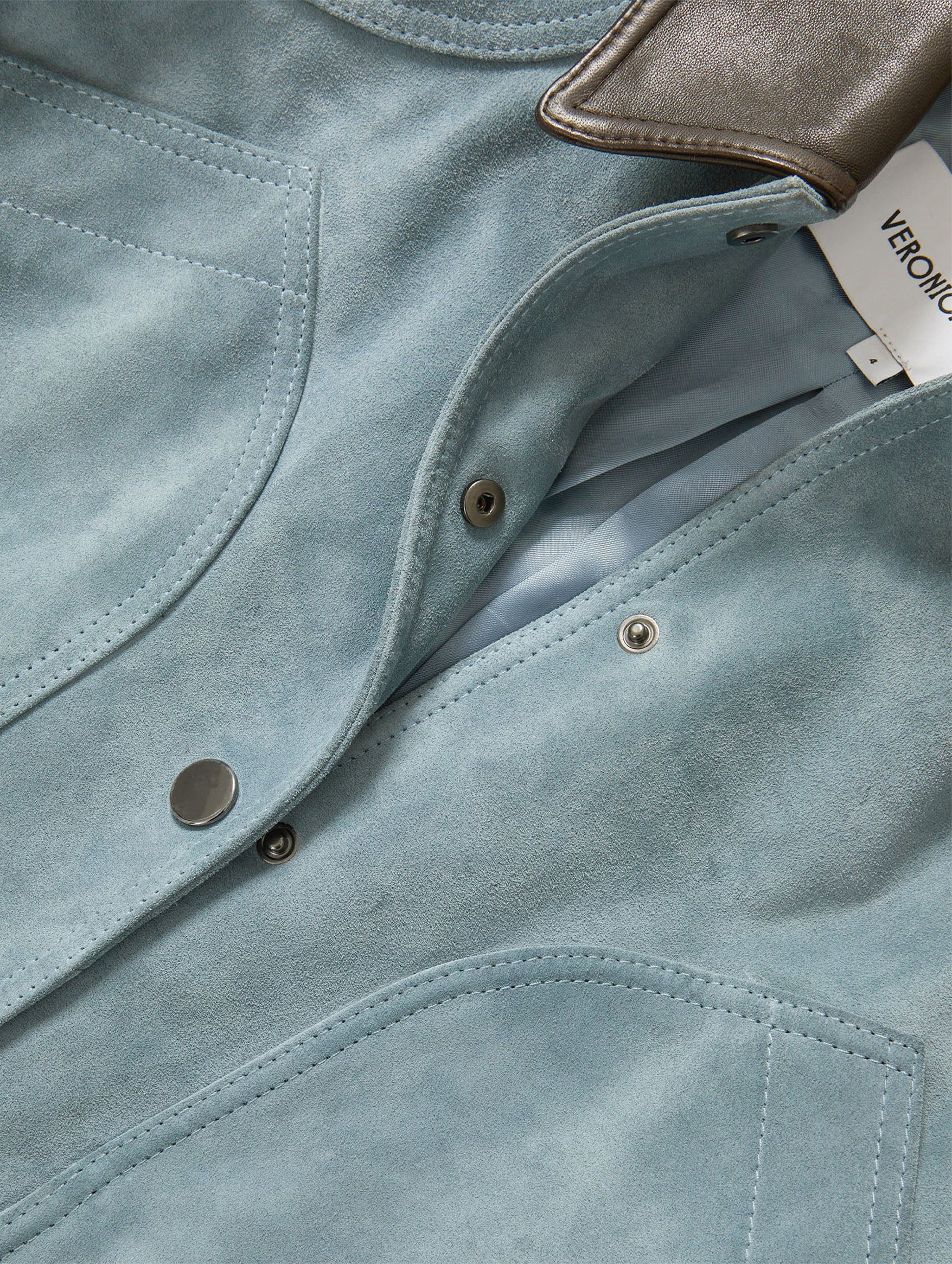 Walters Cropped Barn Jacket in Blue Steel