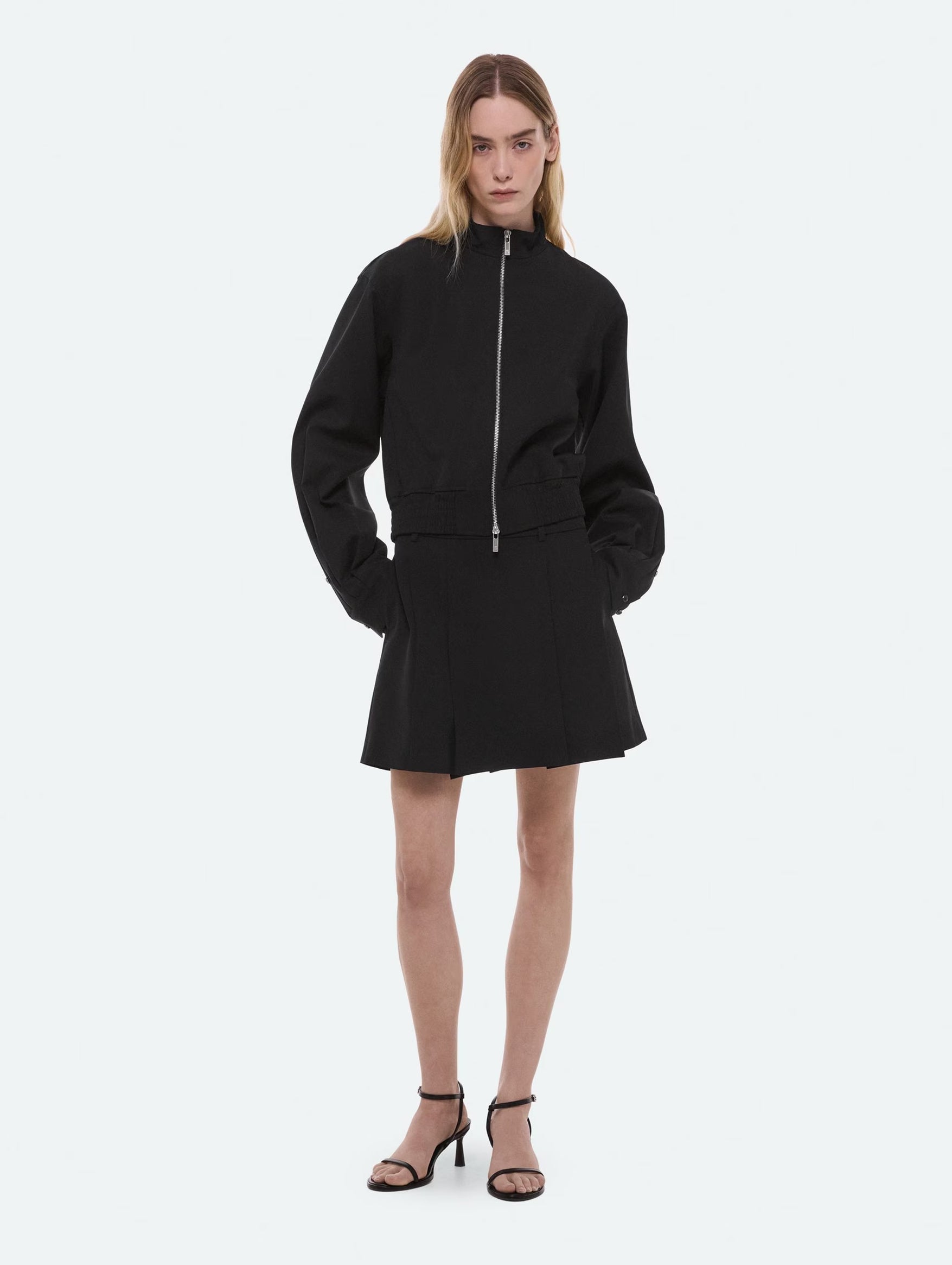 Wardrobe Shirt Bomber in Black