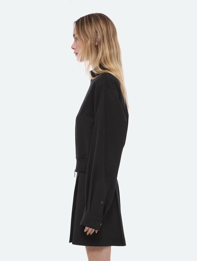 Wardrobe Shirt Bomber in Black