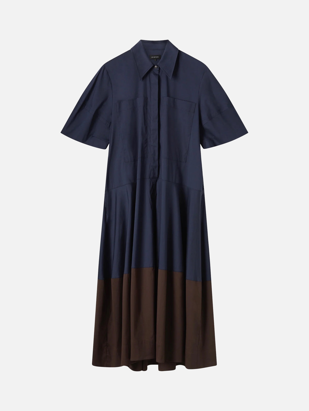 Wendy Shirt Dress in Navy