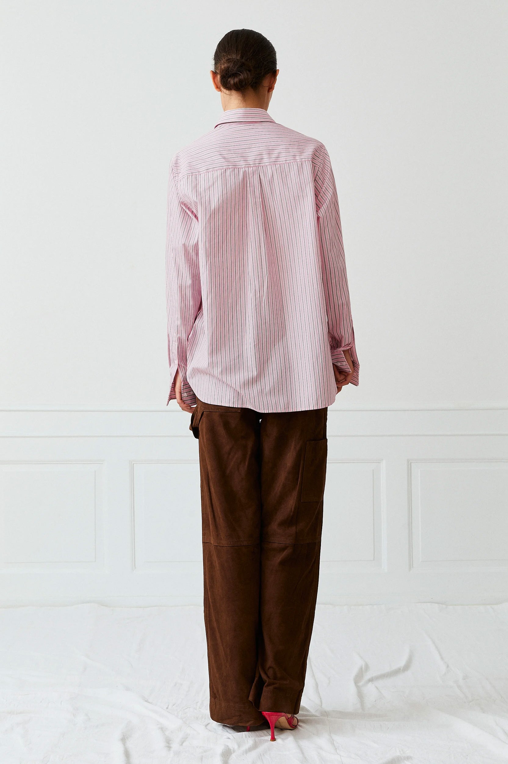 William Shirt in Berry Stripe