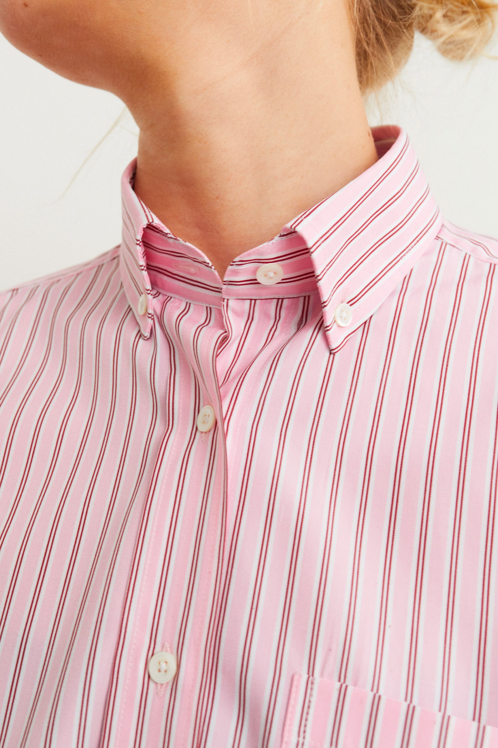 William Shirt in Berry Stripe