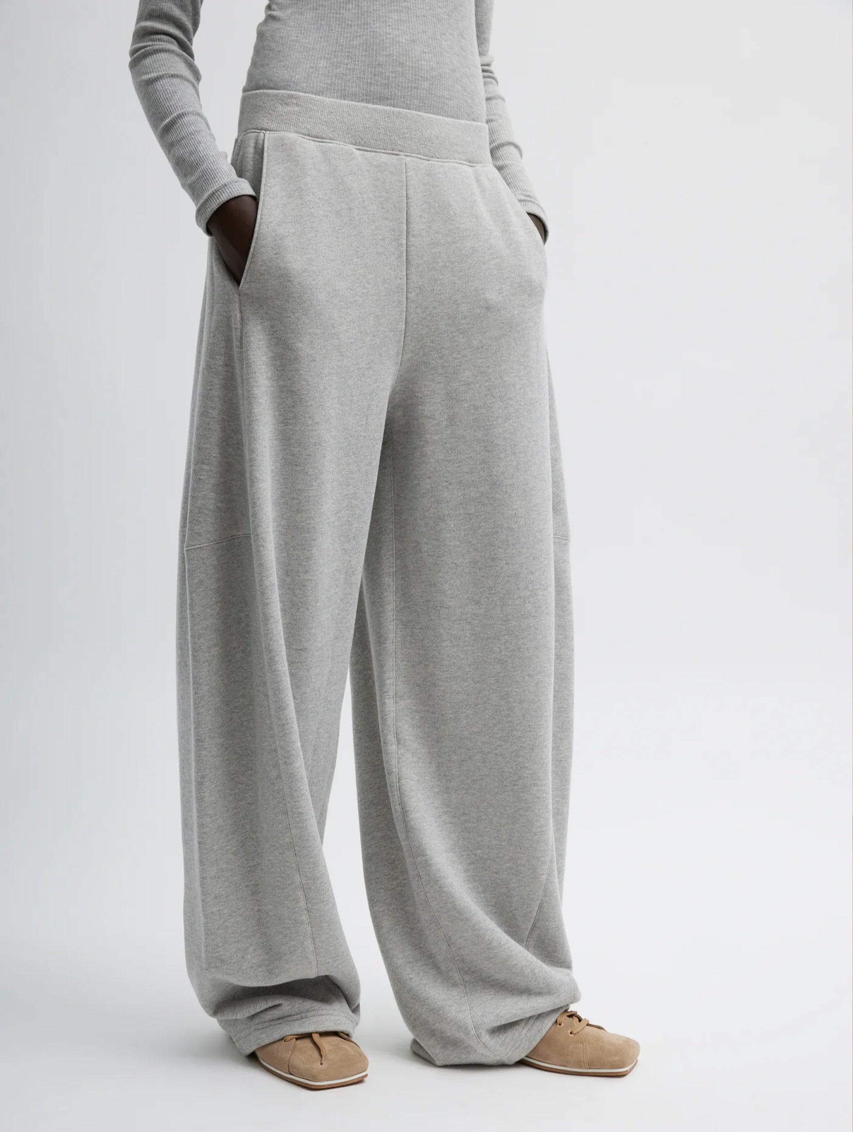 Winslow Short Sweatpant In Heather Grey