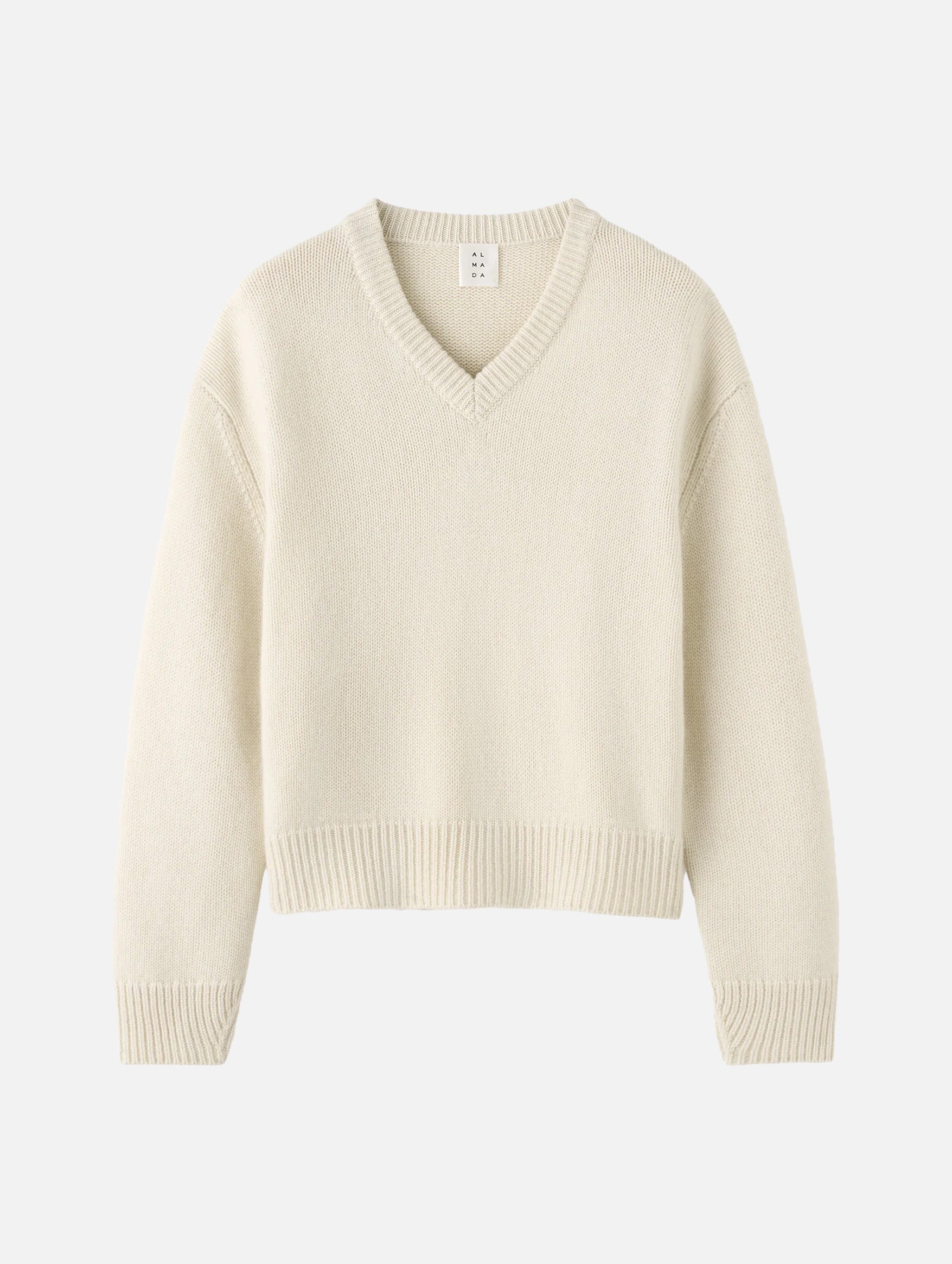 Yara V-Neck Sweater in Vanilla