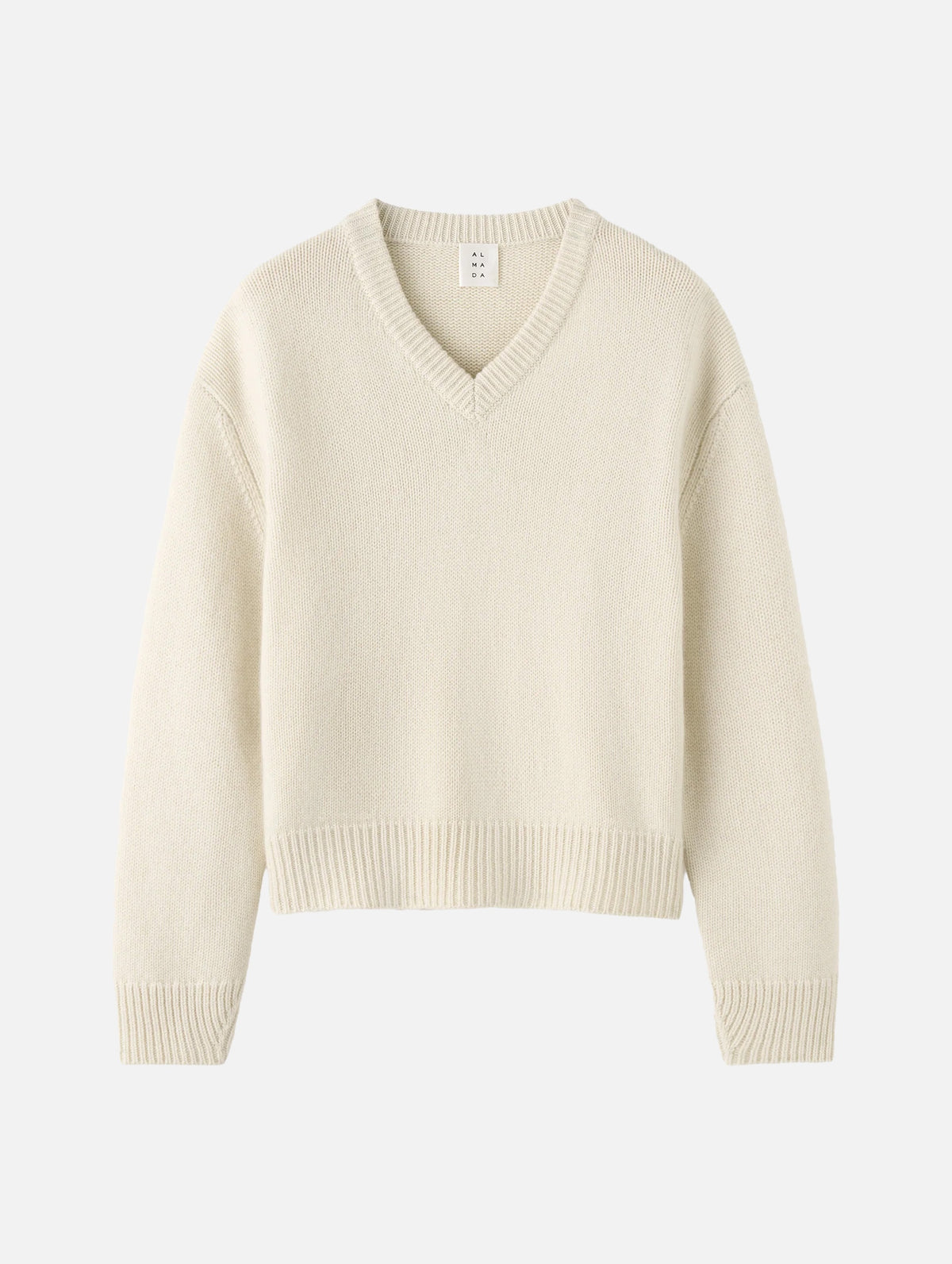 Yara V-Neck Sweater in Vanilla