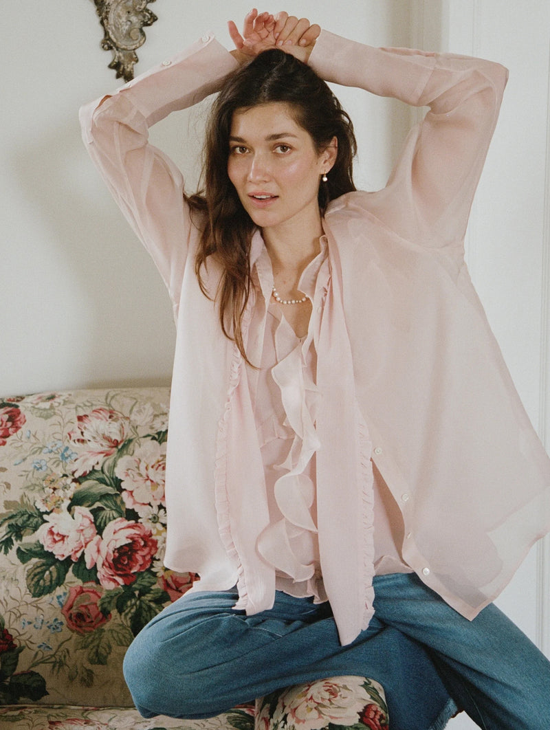You Remind Me Of a Sunday Shirt in Blush Milk