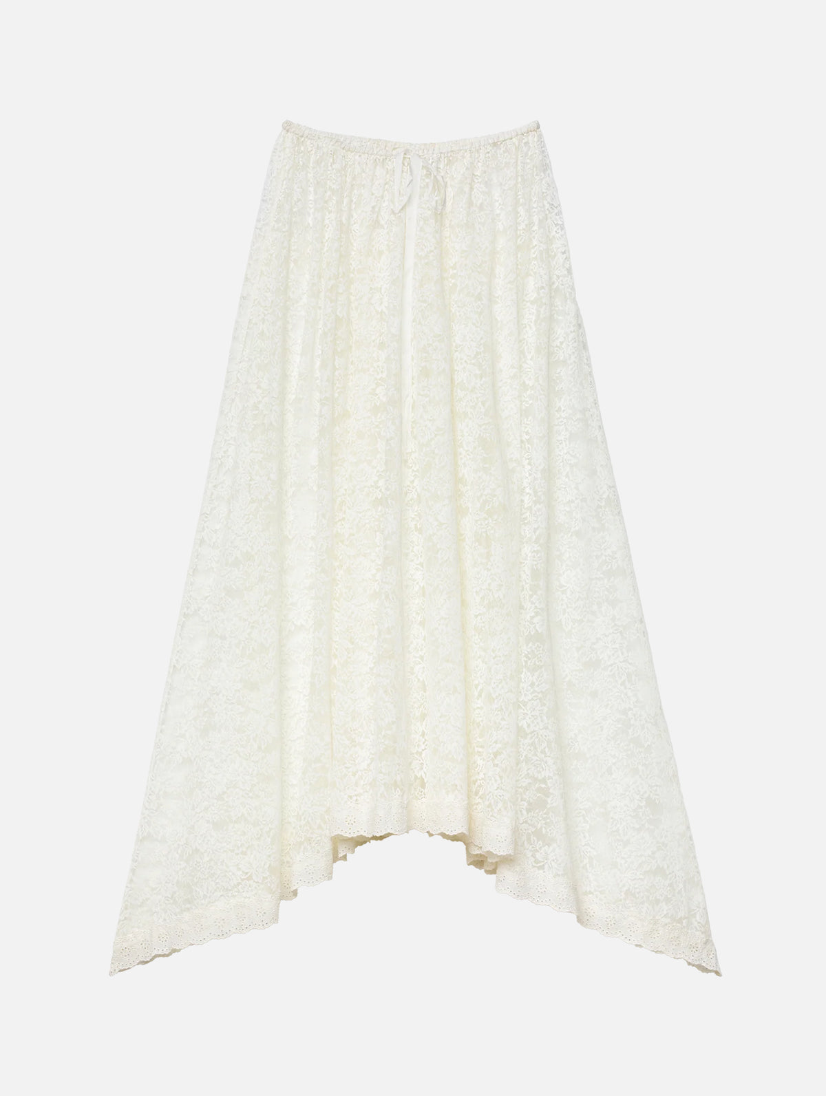 Zinnia Lace Skirt in Salt