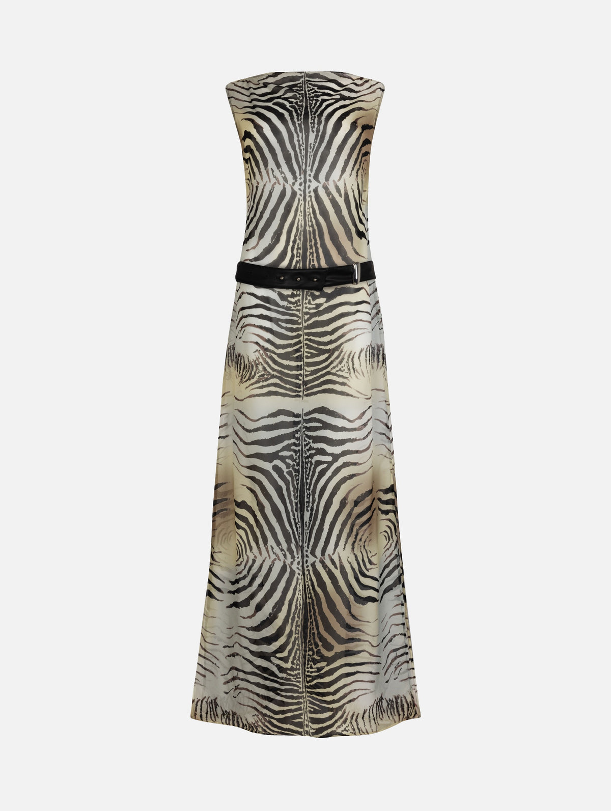 Silk Slip Dress in Zebra