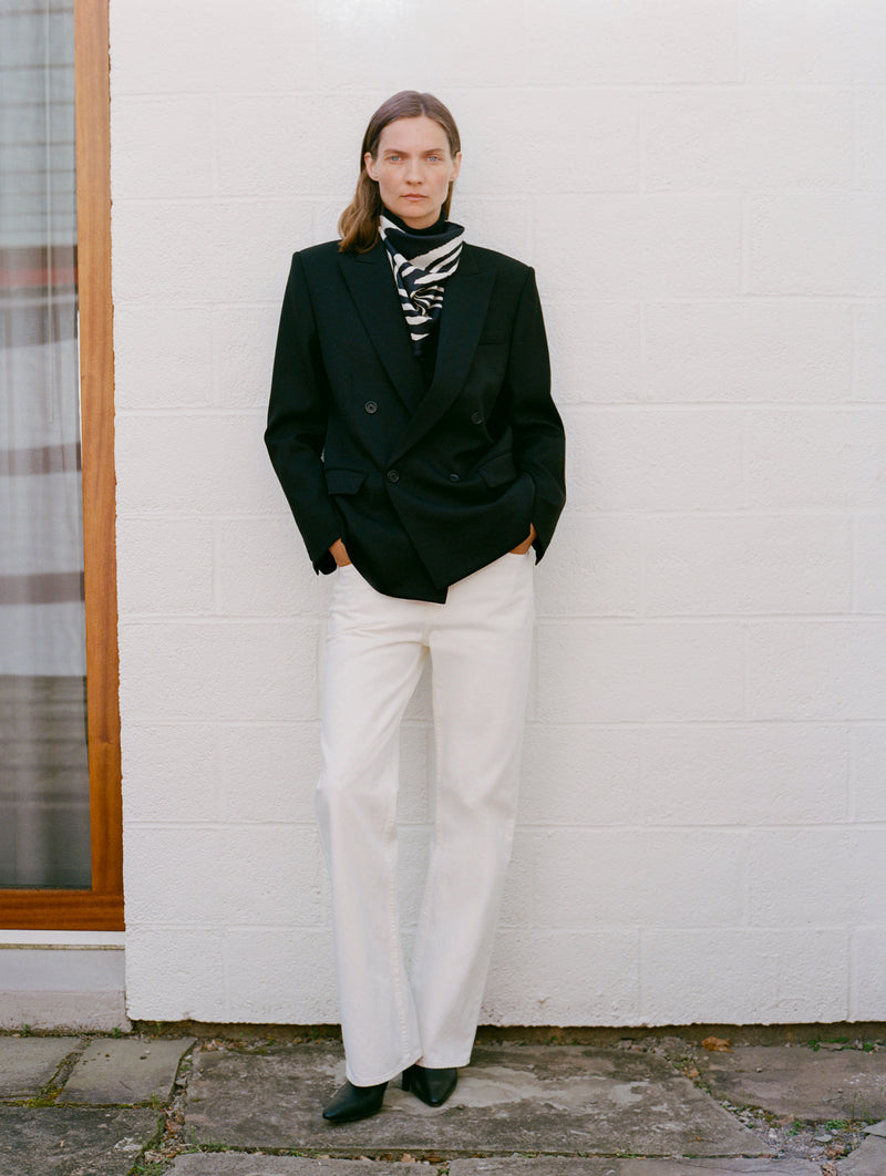 Zebra Cashmere Scarf in Zebra Print