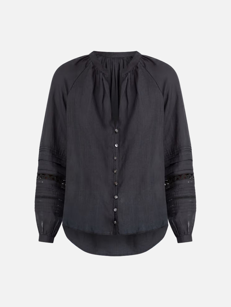 Ailani Ramie Top in Black