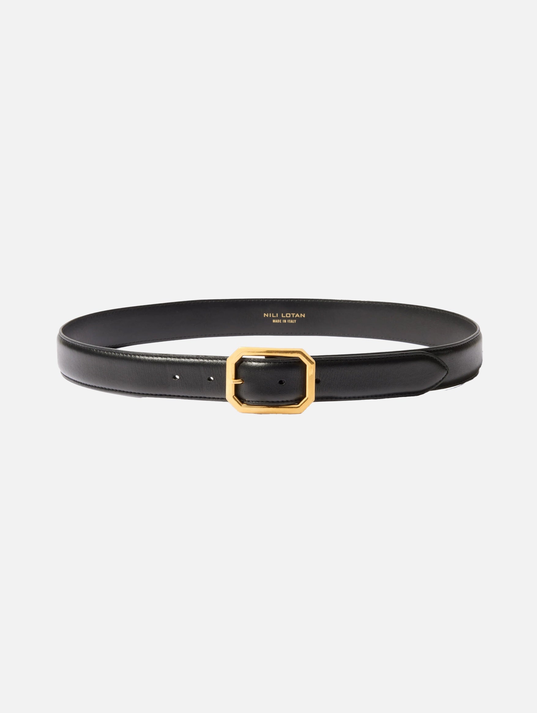 Anais Leather Belt in Black