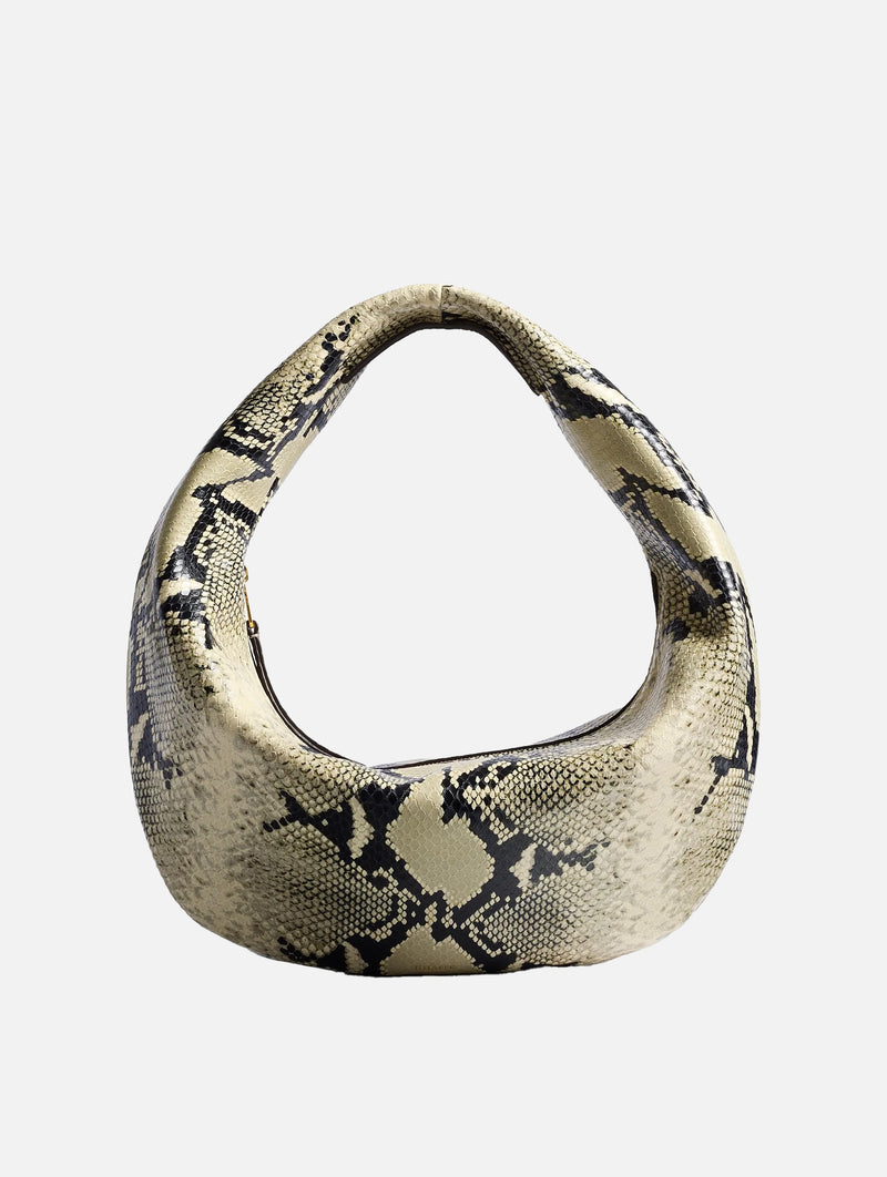 Olivia Hobo Medium in Natural Python
