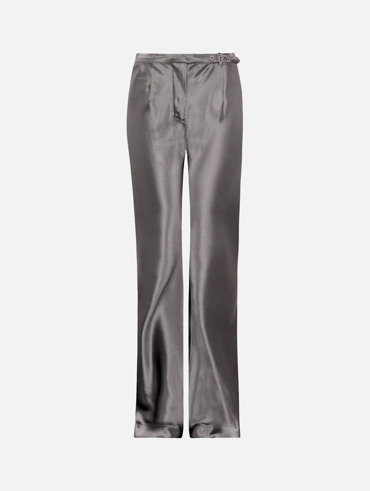 Belted Sleek Pant in Silver