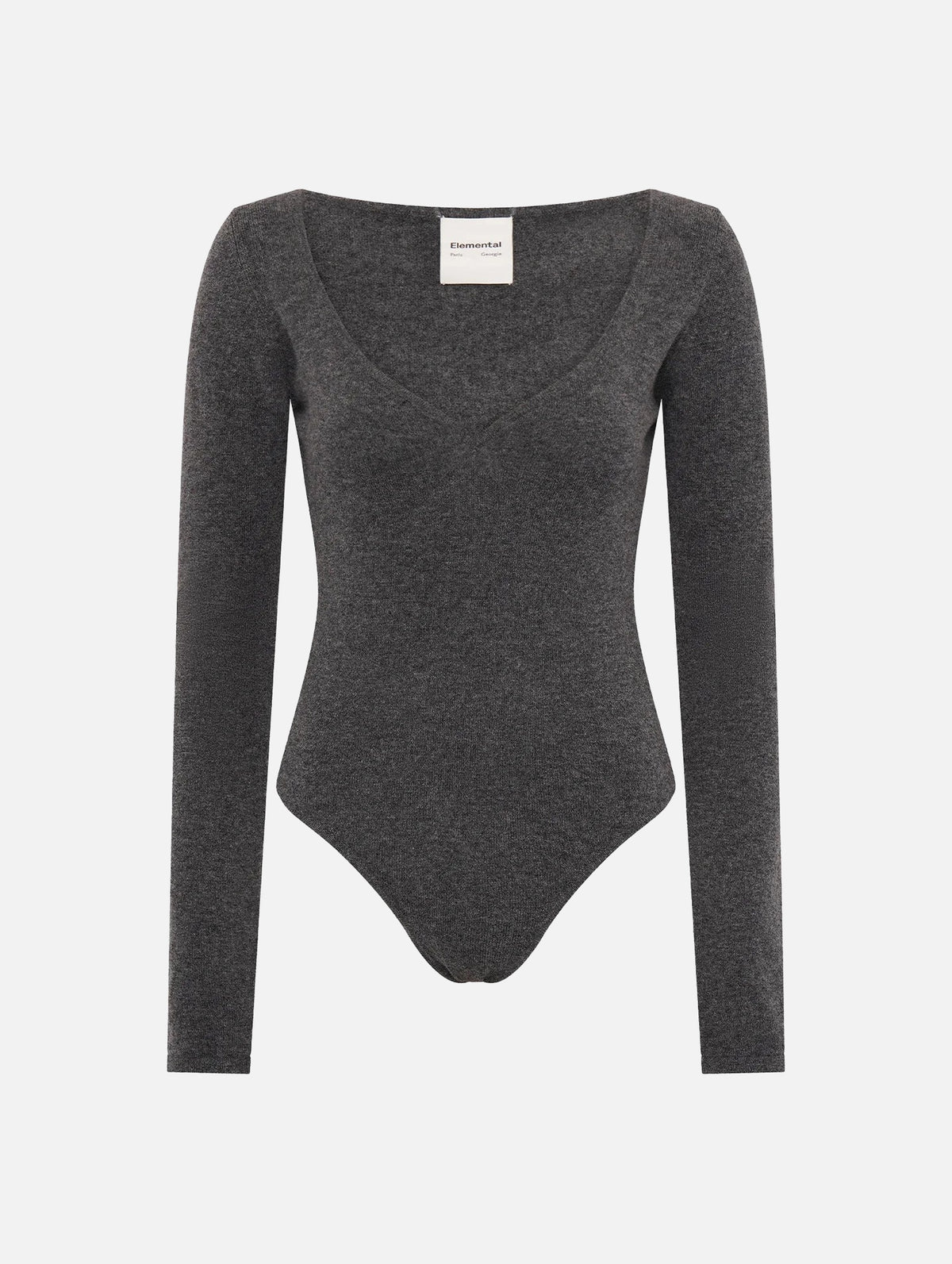 Heart Bodysuit in Charcoal