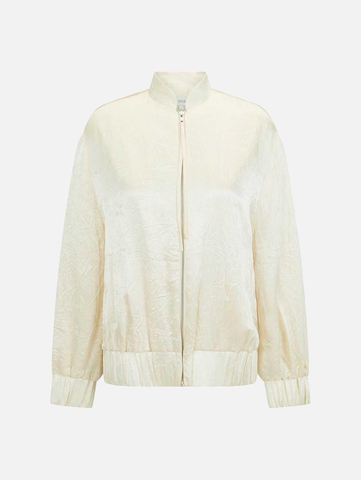 Bram Jacket in Ivory Jacquard Satin