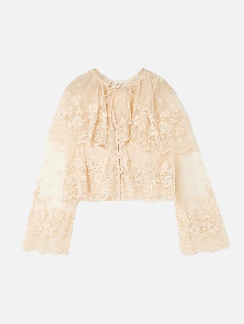 Bronte Long Sleeve Top in Blush