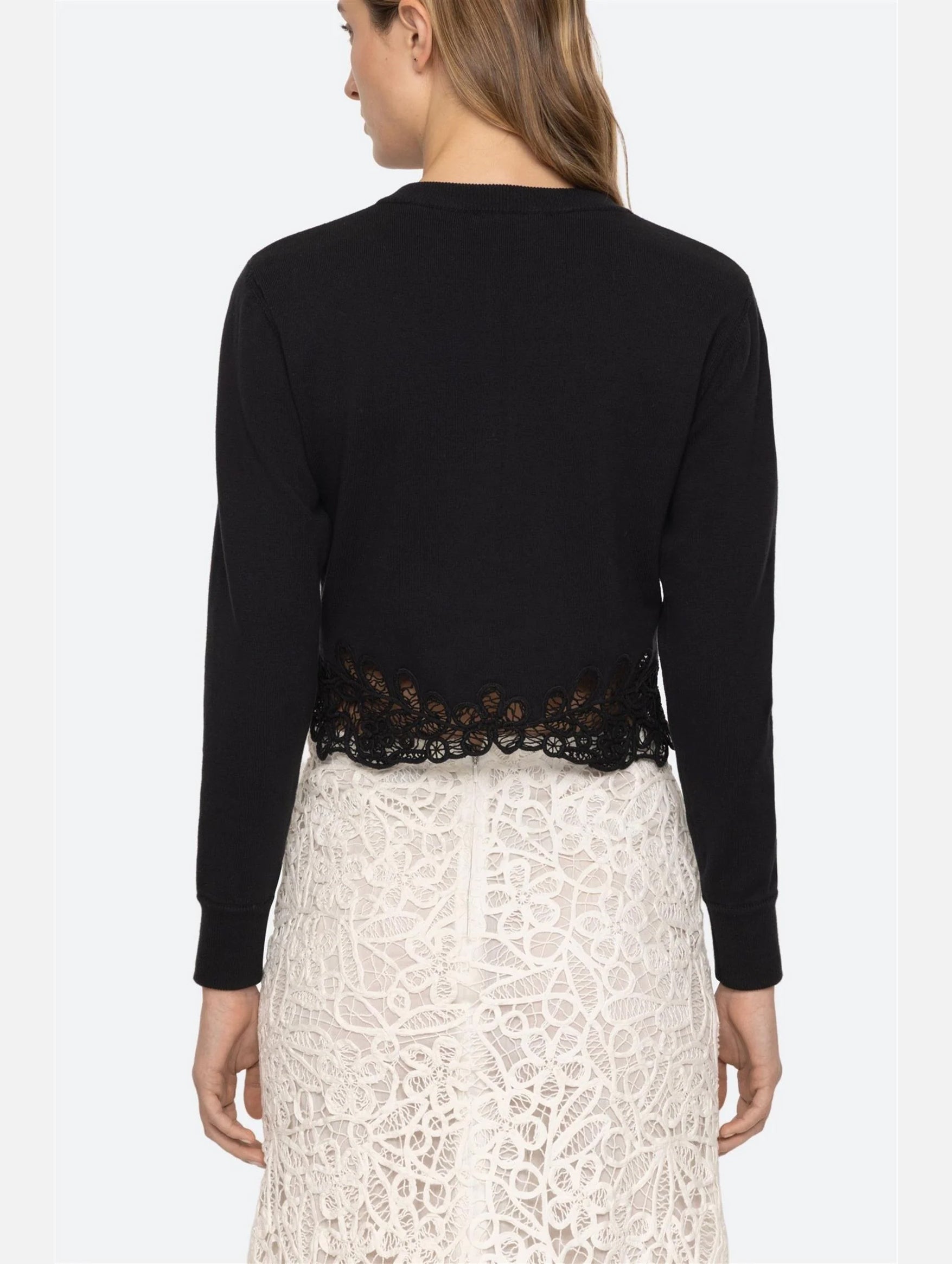 Iyla Soutache Cardigan in Black