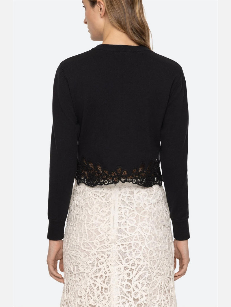 Iyla Soutache Cardigan in Black