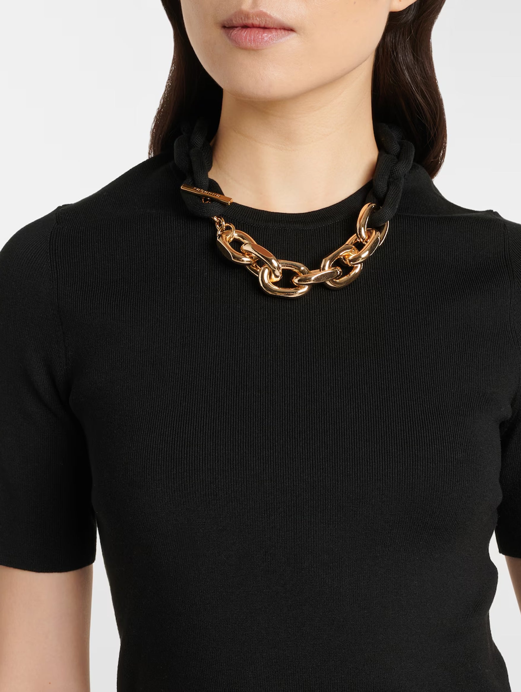 Chain Tee Shirt in Black