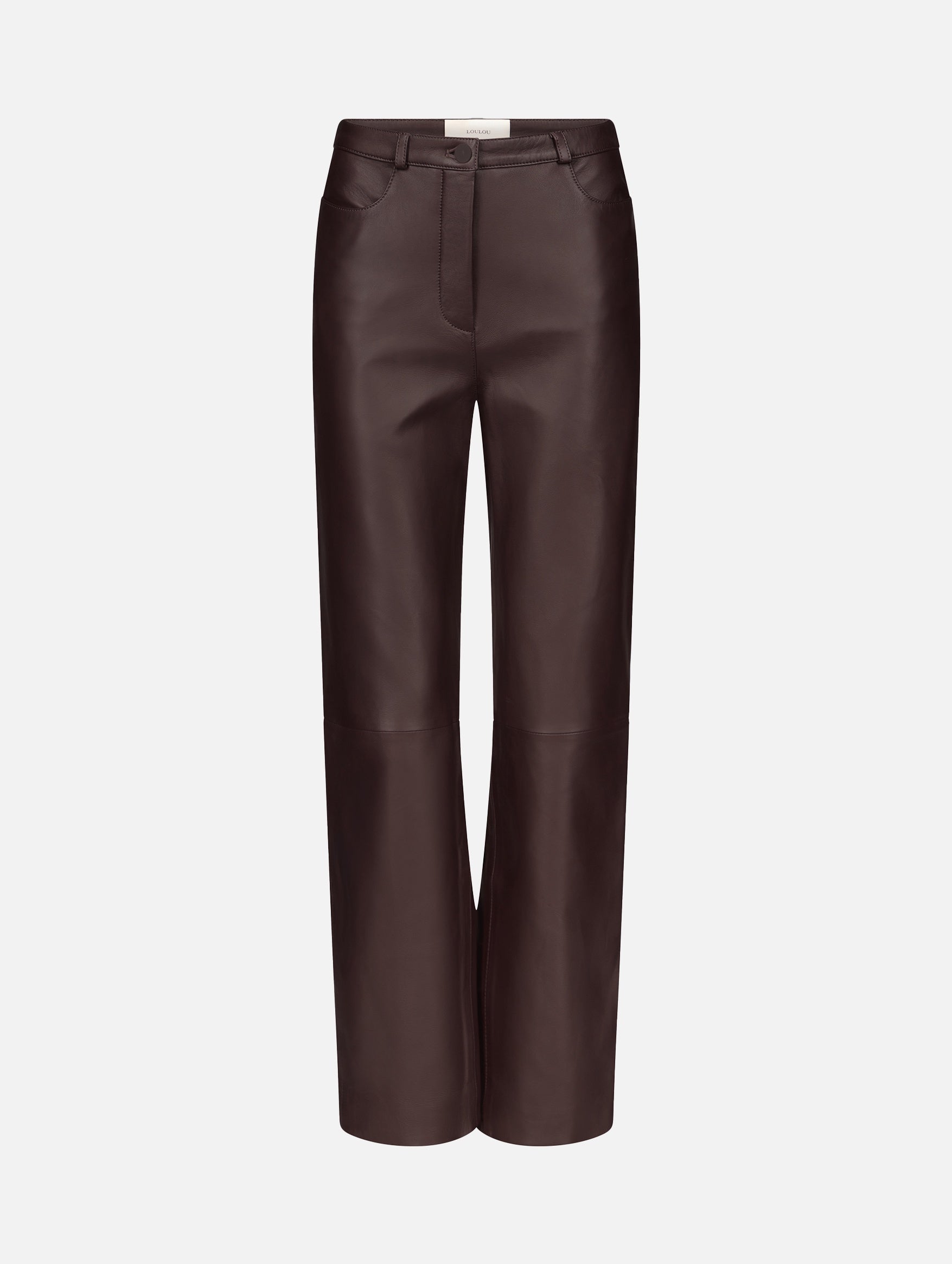 Cobe Leather Trousers in Brown