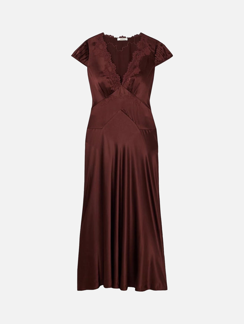 Coraline Dress in Cafe Brun