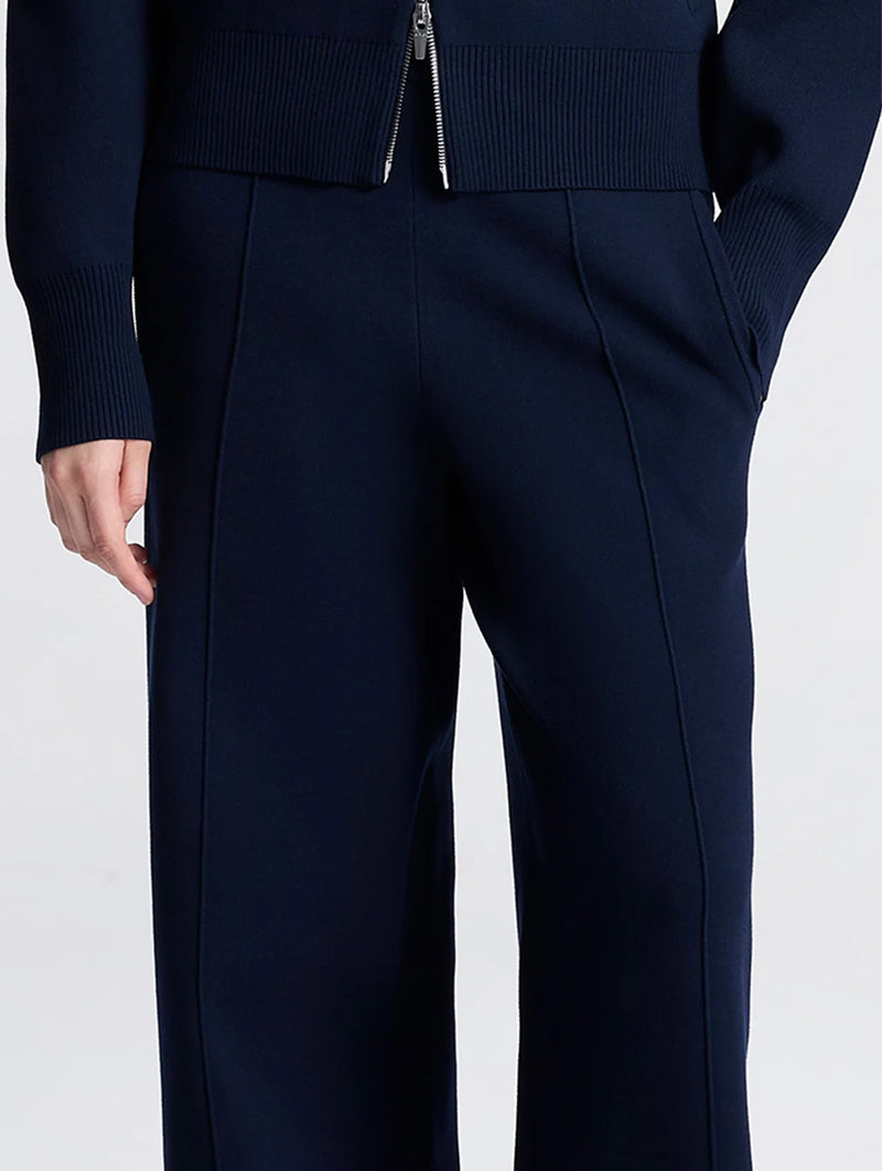 Corey Knit Pant in Navy