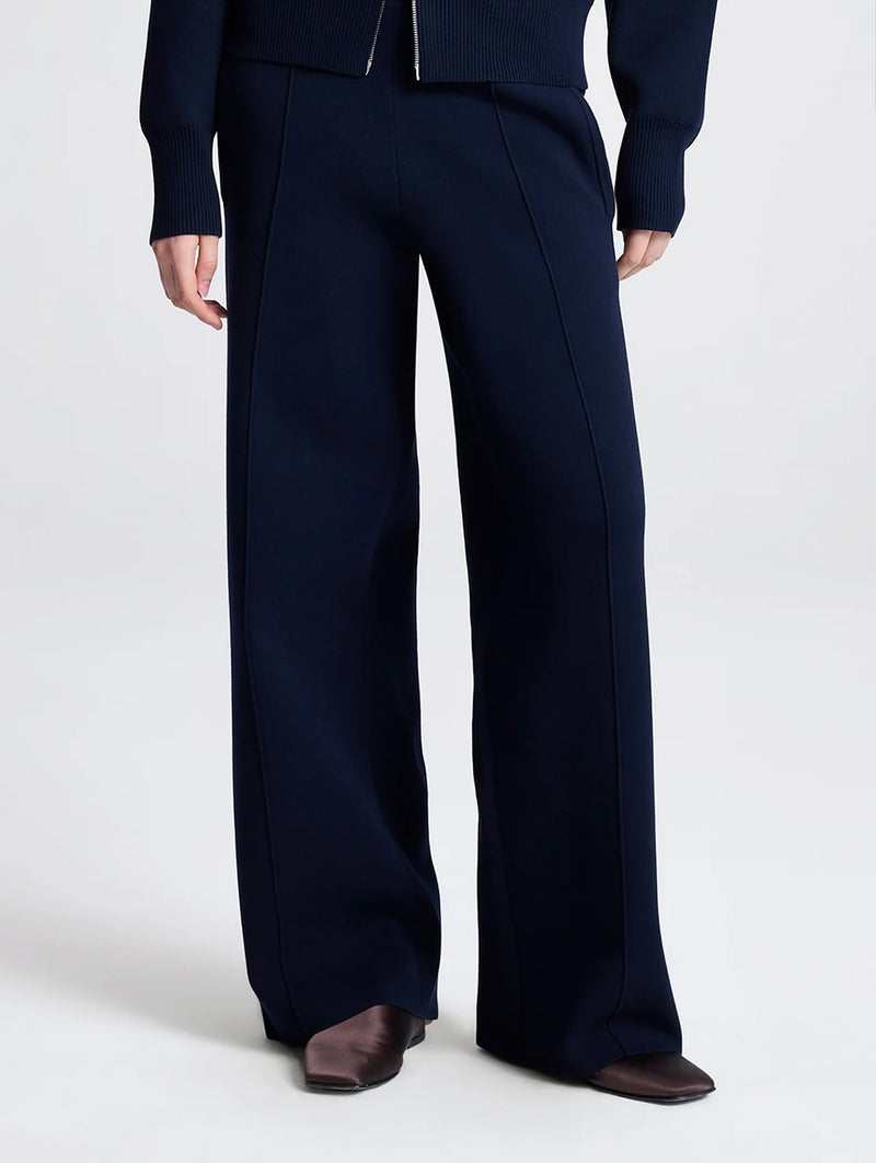 Corey Knit Pant in Navy