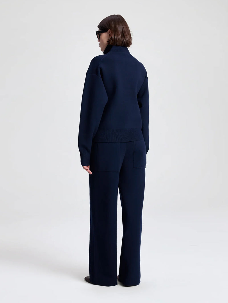Corey Knit Pant in Navy