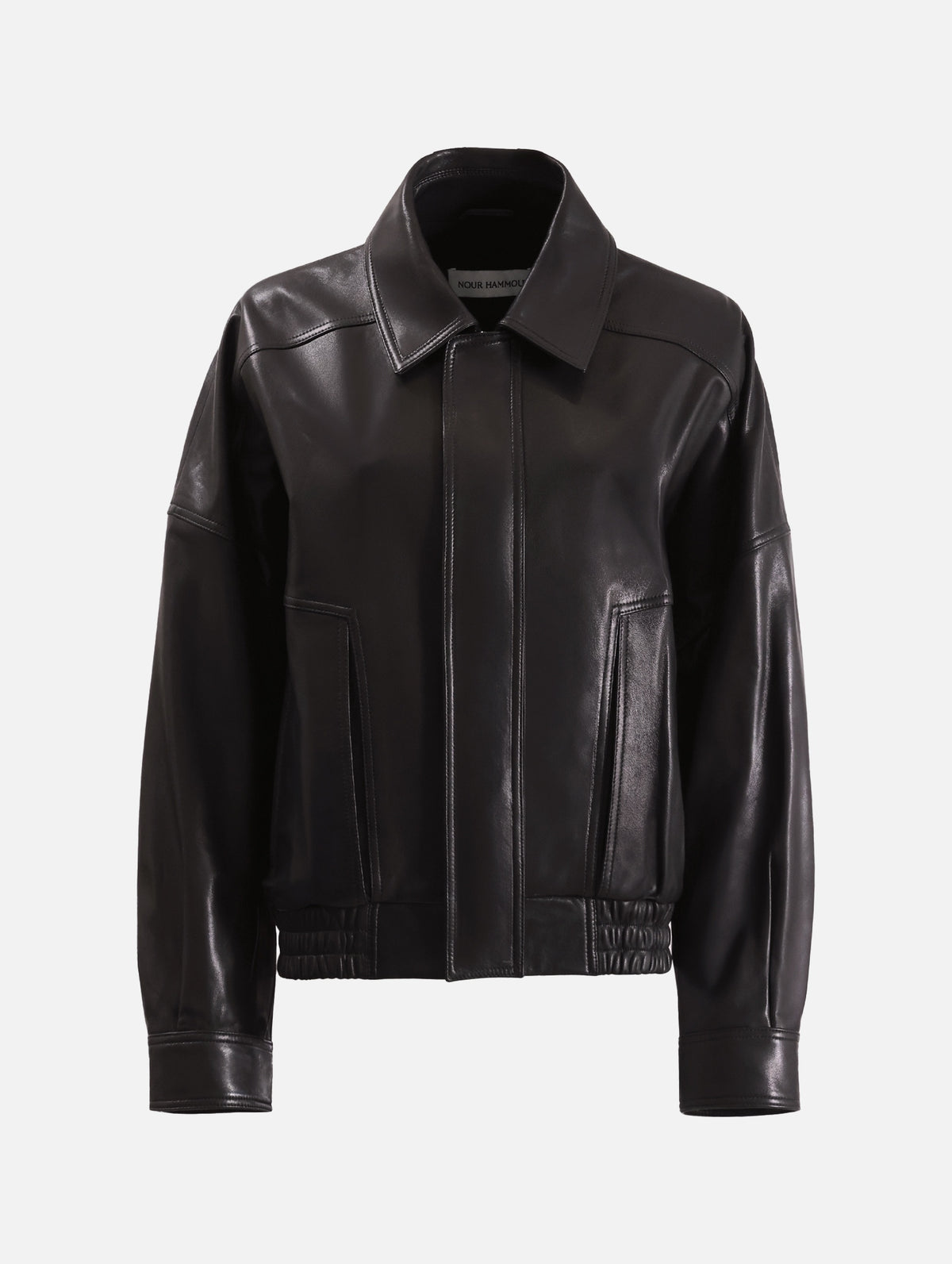 Dalma Leather Jacket in Dark Chocolate