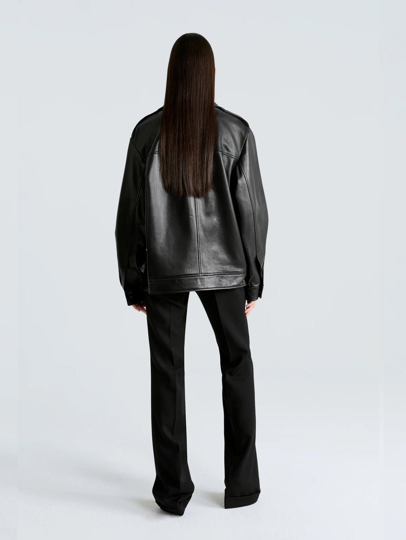 Drey Leather Jacket in Black