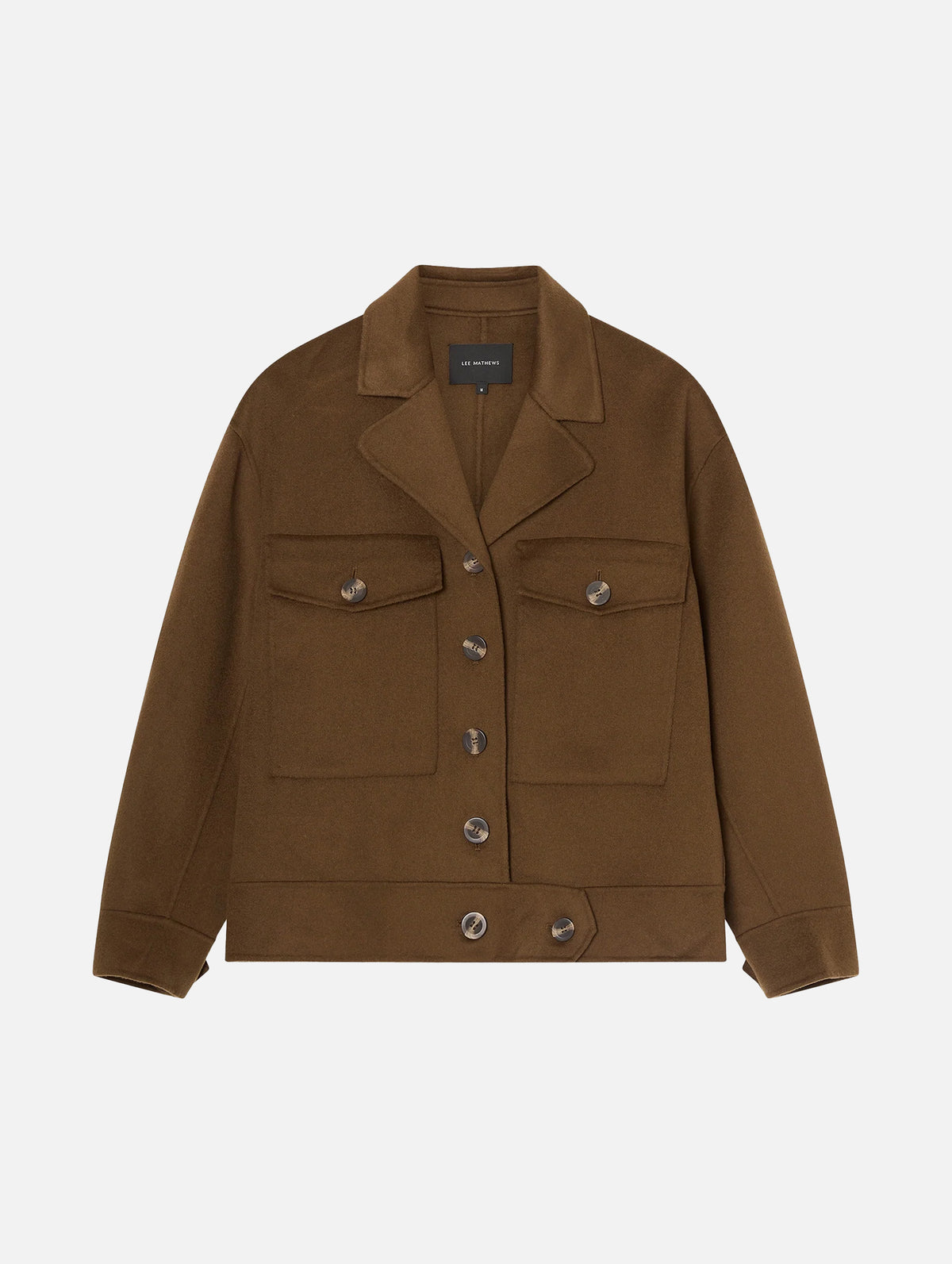 Florentine Cashmere Worker Jacket in Pecan