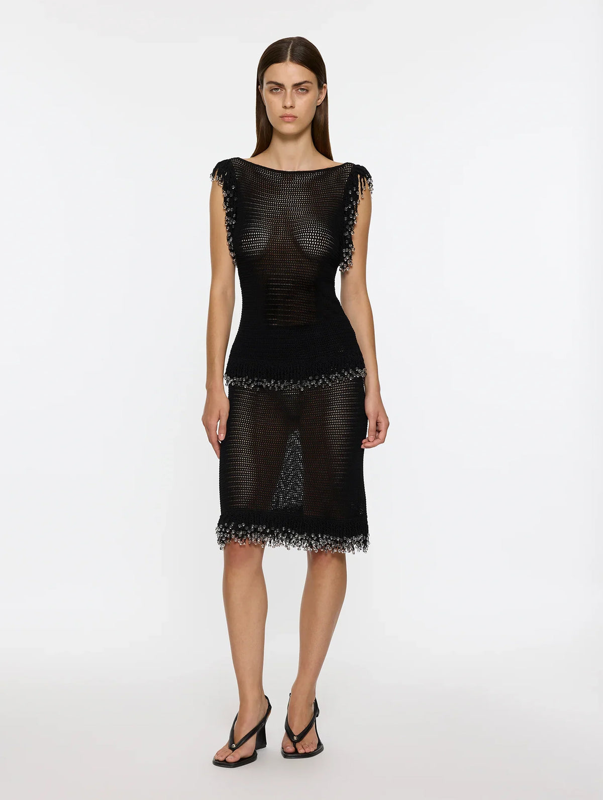 Fringe Skirt in Black