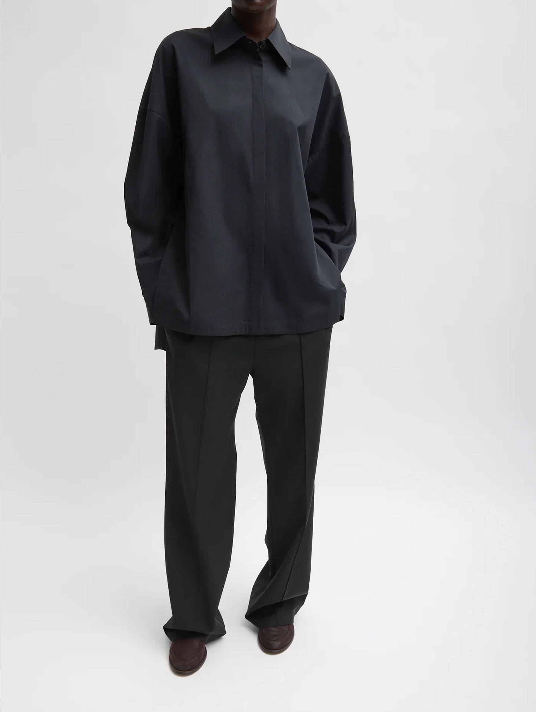 Gabe Oversized Shirt in Black