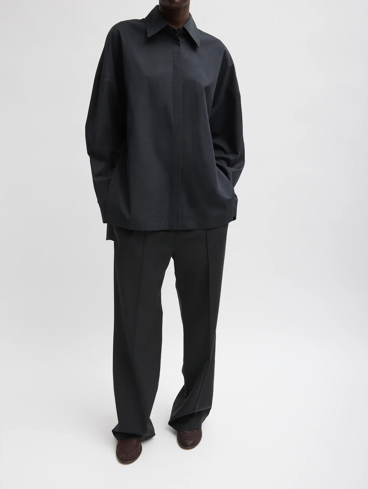 Gabe Oversized Shirt in Black