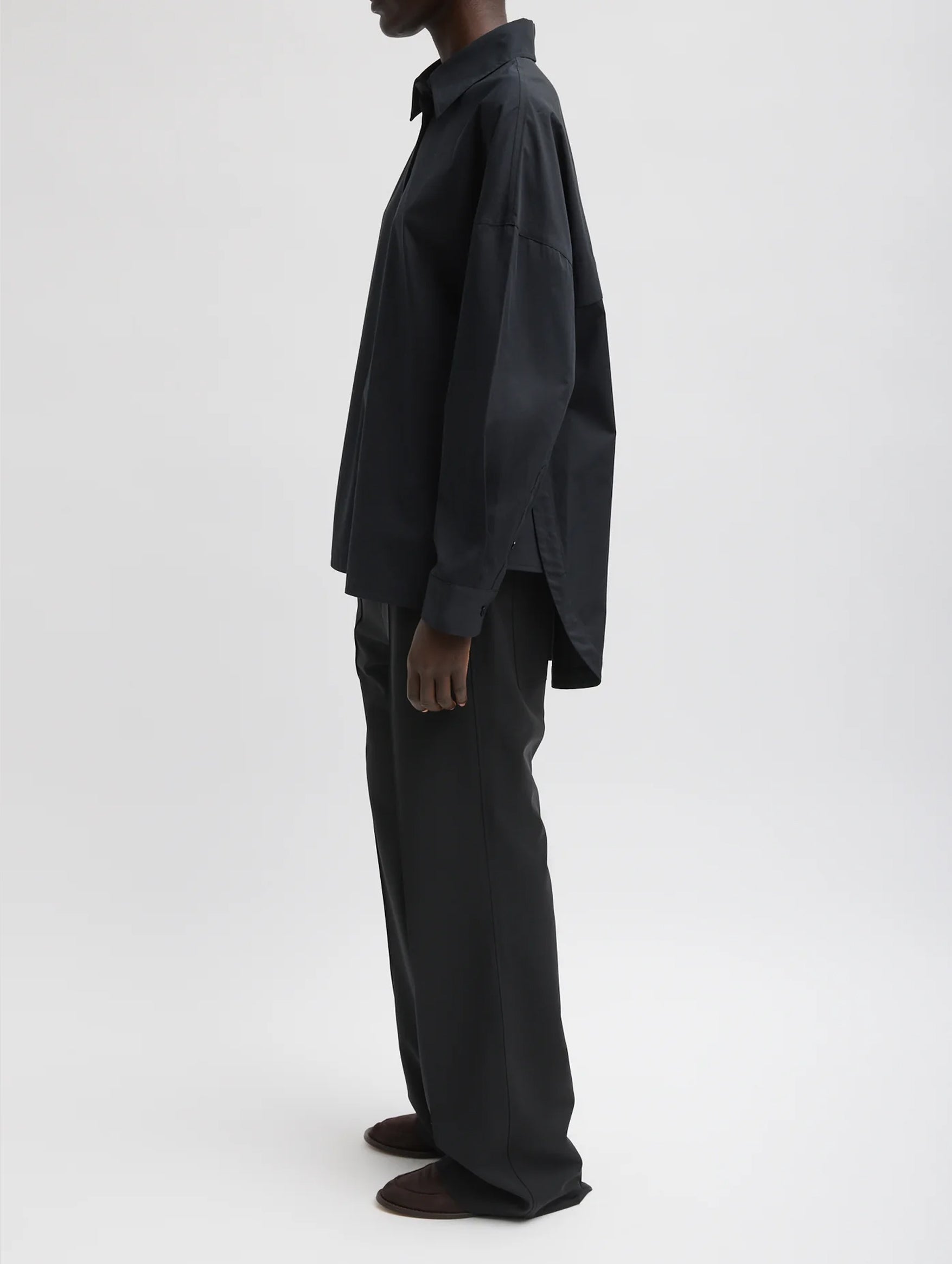 Gabe Oversized Shirt in Black