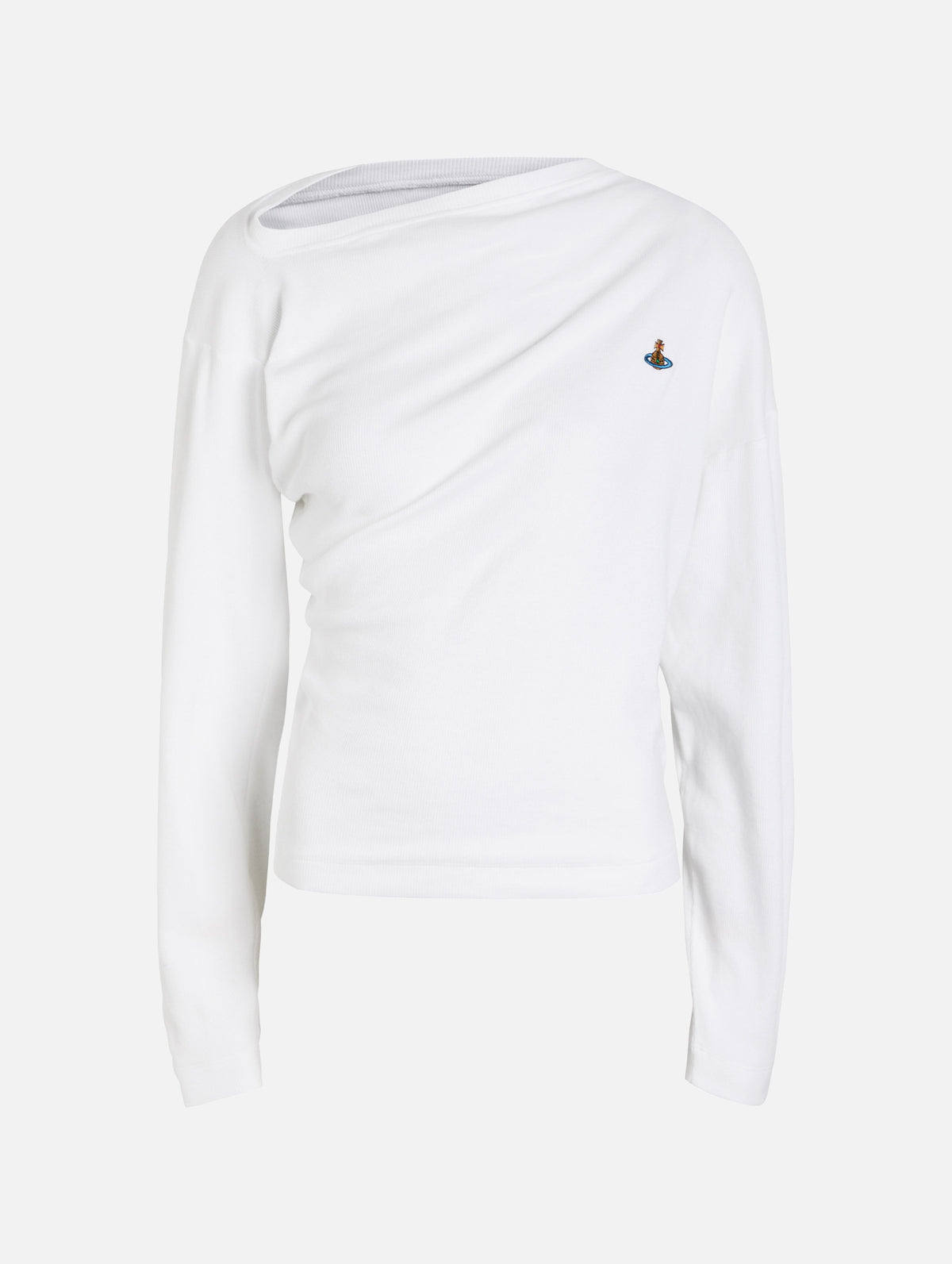 Long Sleeve Hebo Top in White