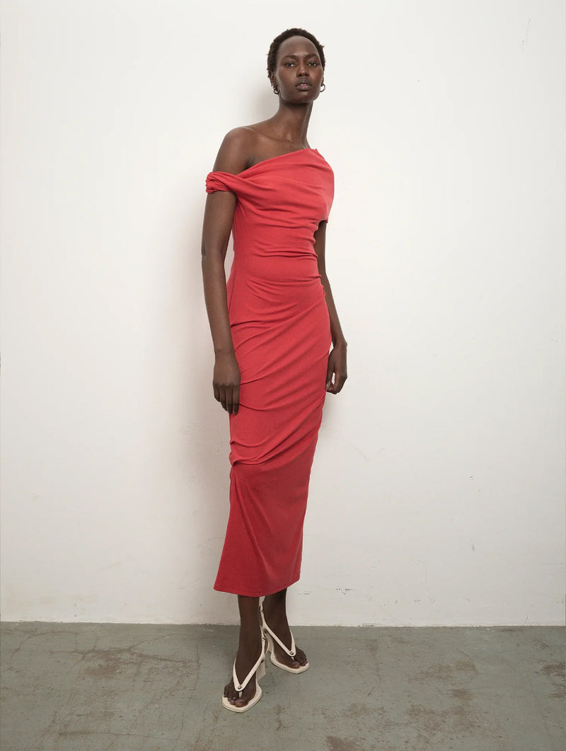 Ida Dress in Scarlet