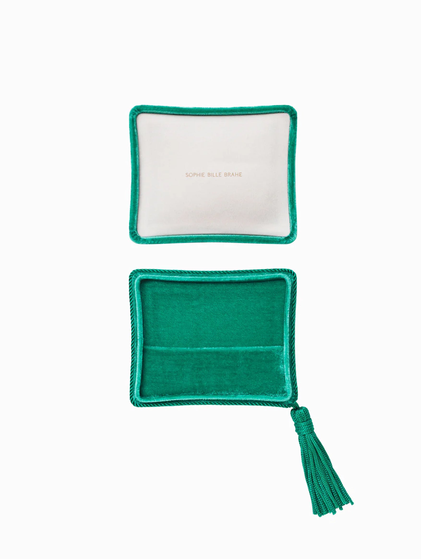 Velvet Jewellery Box in Vert Jour