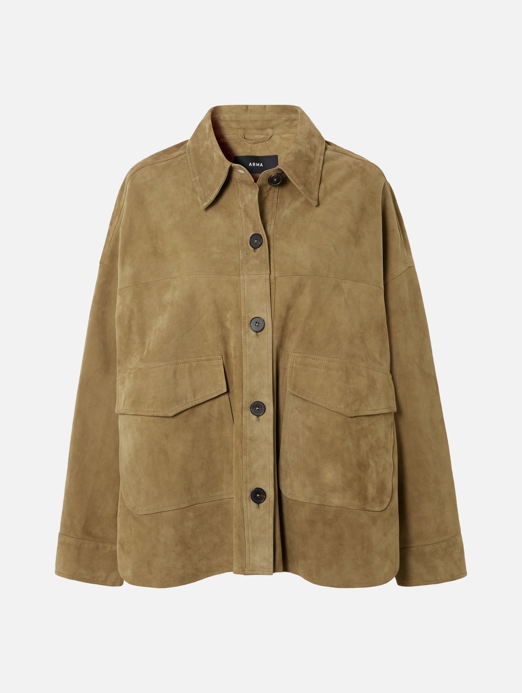 Kaylee Suede Jacket in Olive