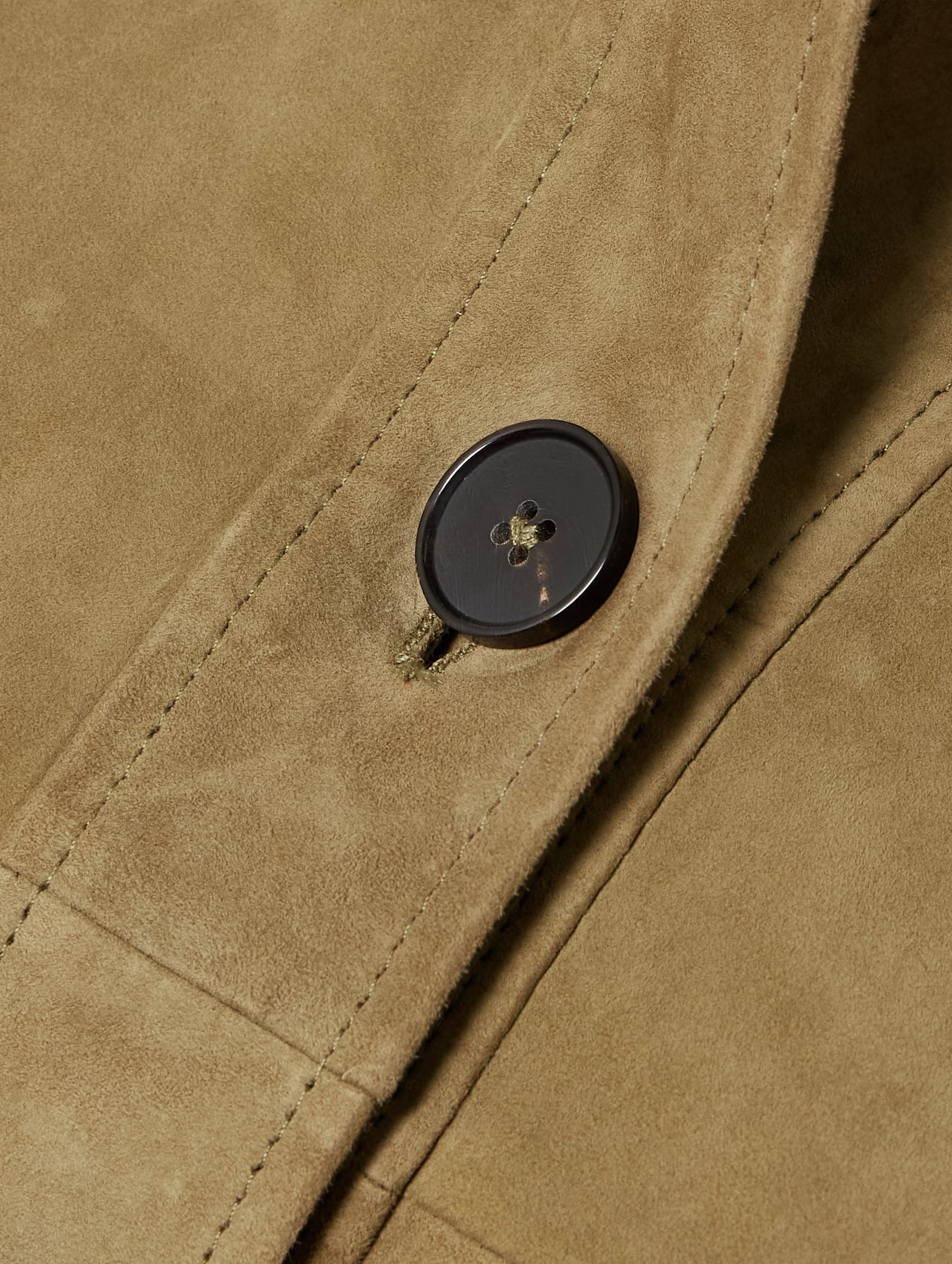 Kaylee Suede Jacket in Olive