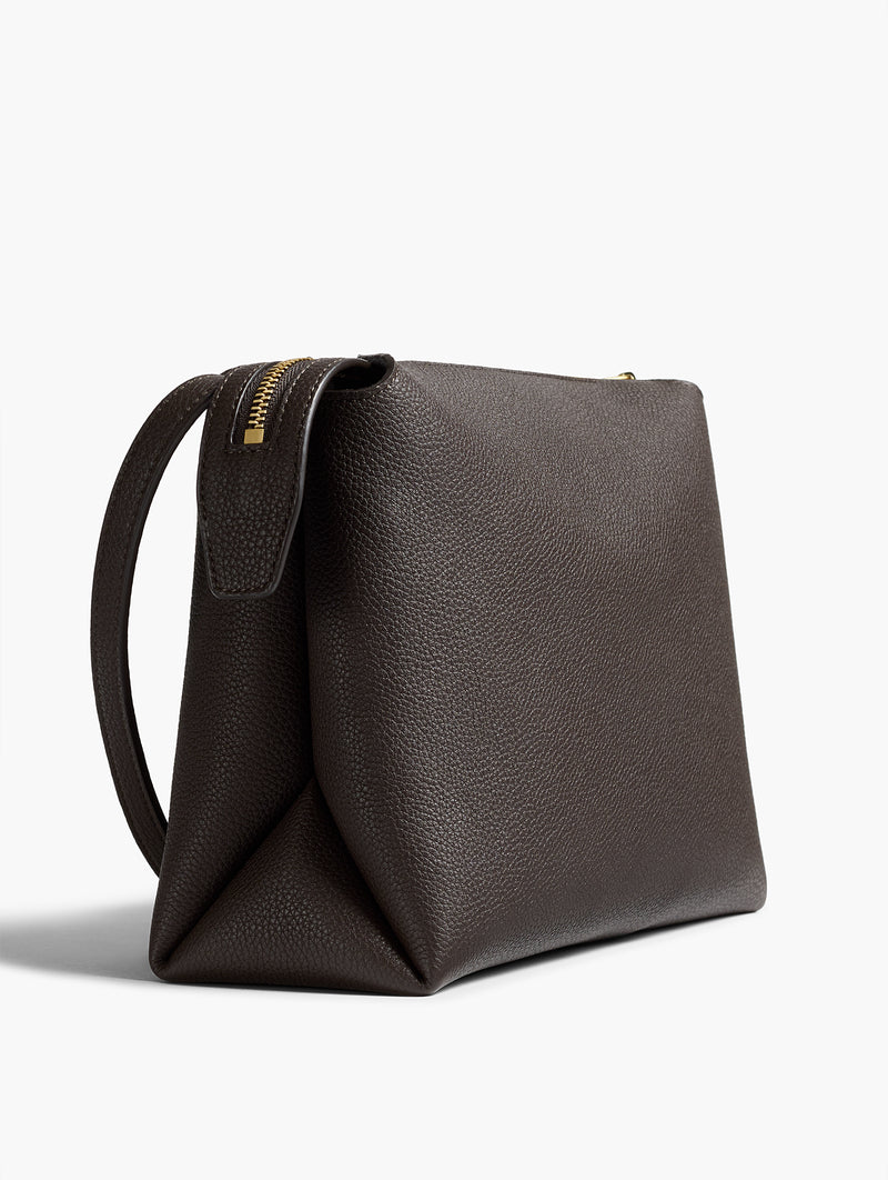 Lina Medium Crossbody Bag in Espresso