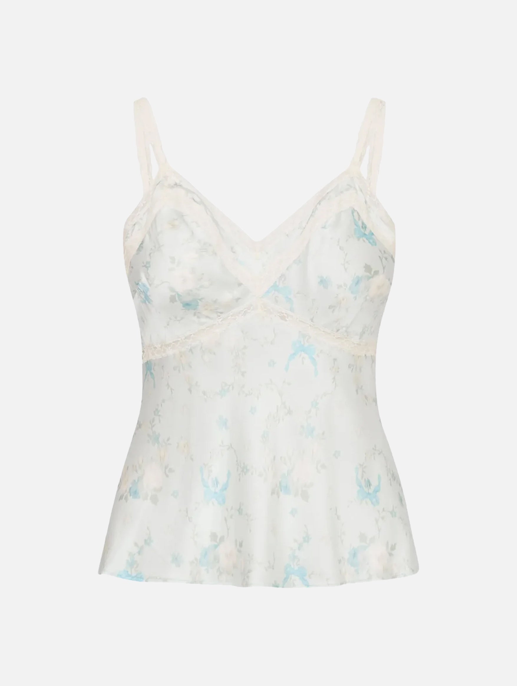 Lirena Silk Top in Snowdrop Blue