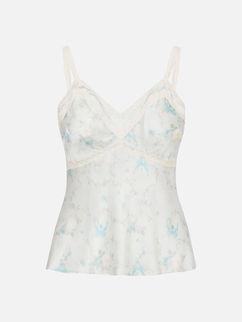 Lirena Silk Top in Snowdrop Blue