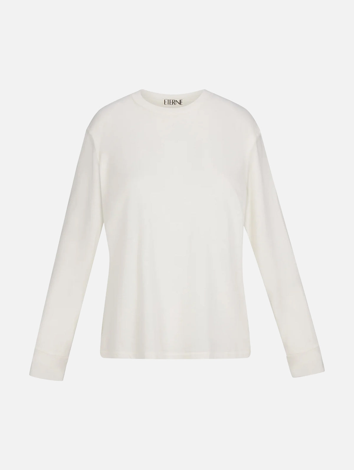 Long Sleeve Boyfriend T-Shirt in Ivory