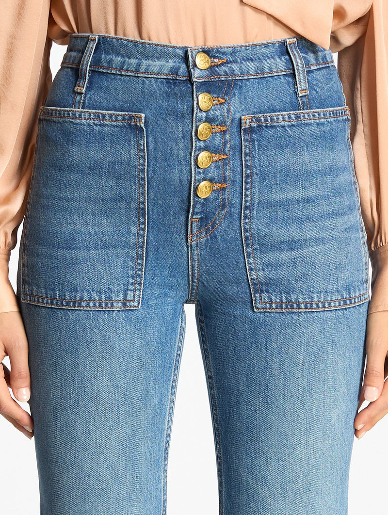 The Stretch Lou Jean in Danube Denim