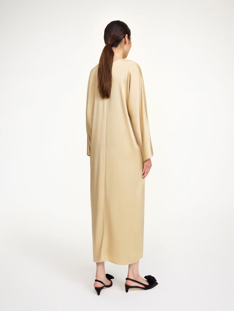 Lucina Dress in Old Beige