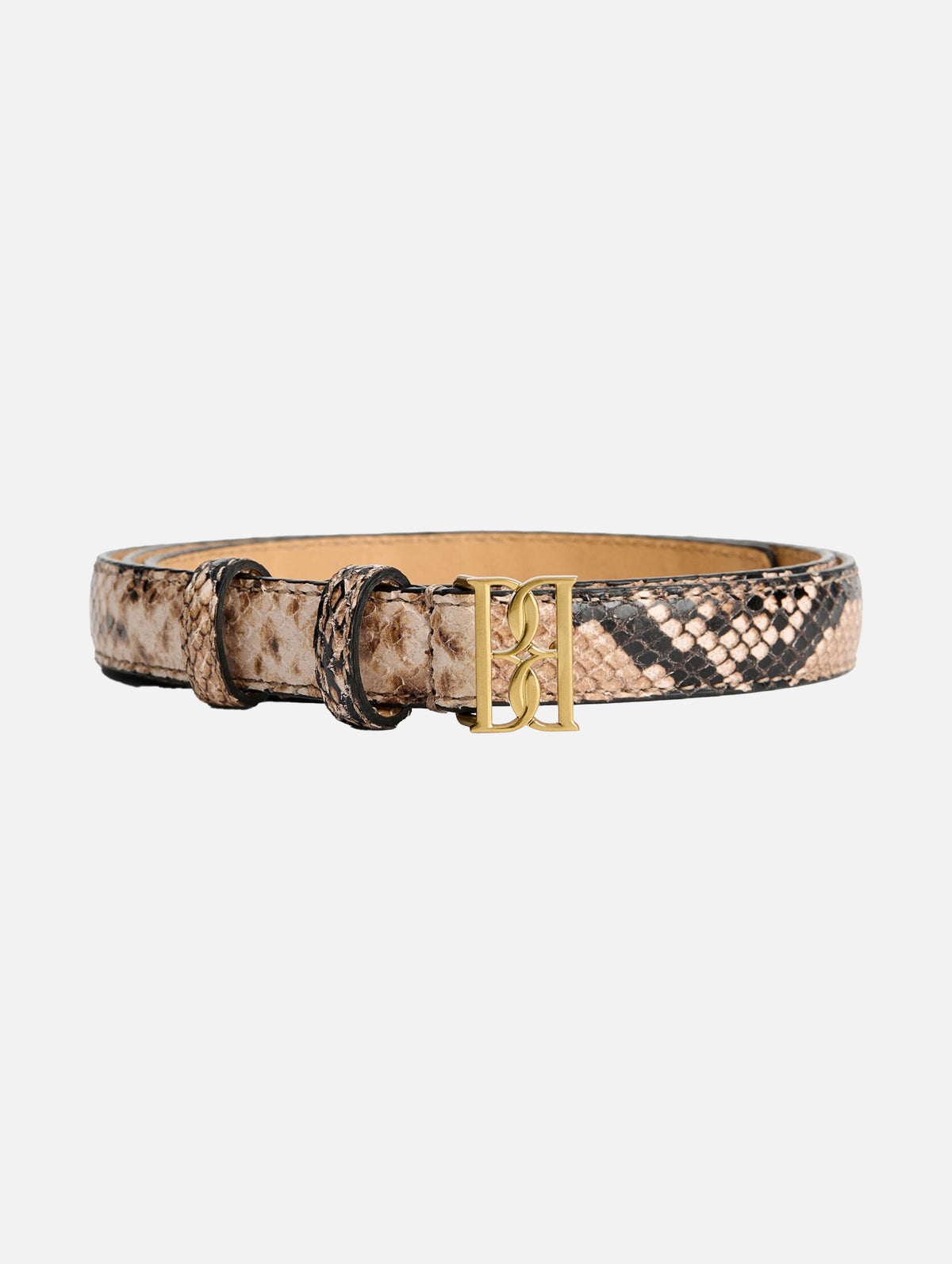 Marlos Leather Belt in Snake
