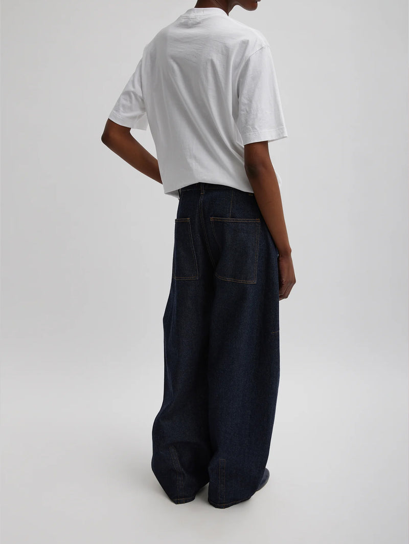 Program Mock Neck T Shirt in White